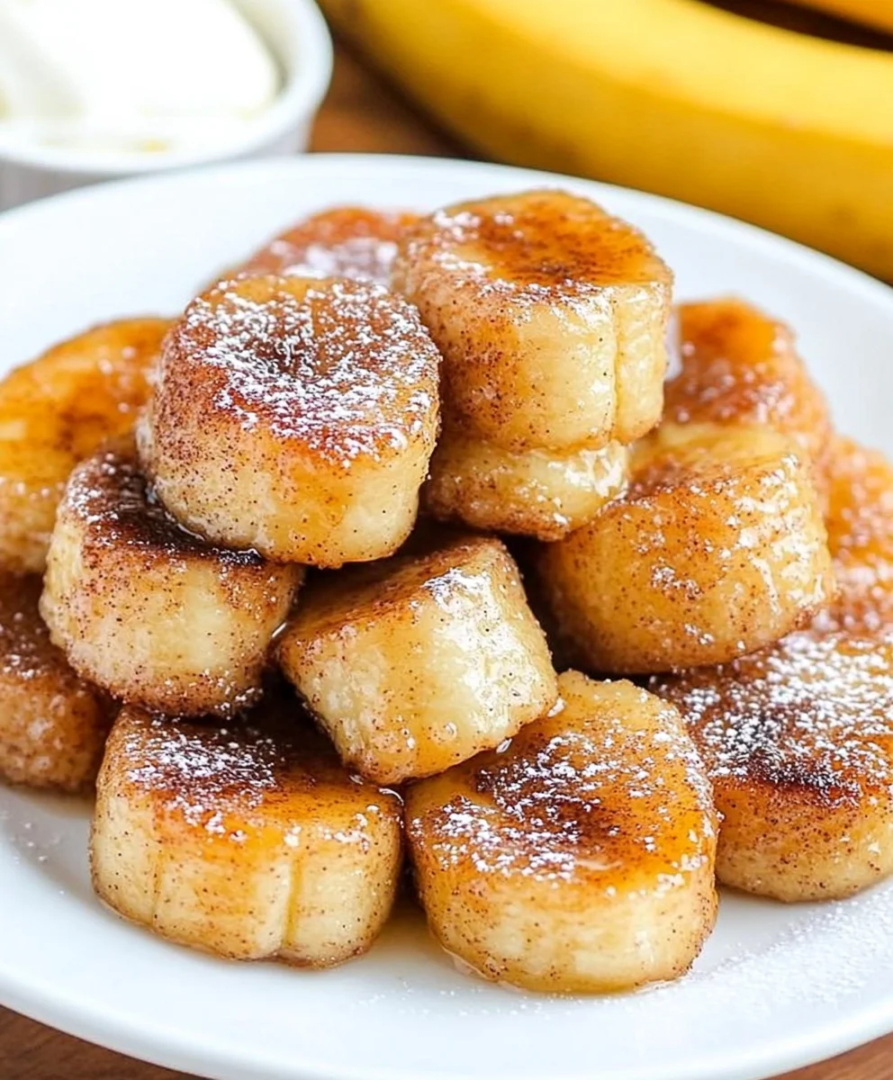 Pan Fried Cinnamon Bananas
