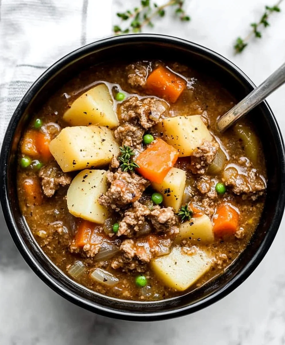 Slow Cooker Hamburger Stew