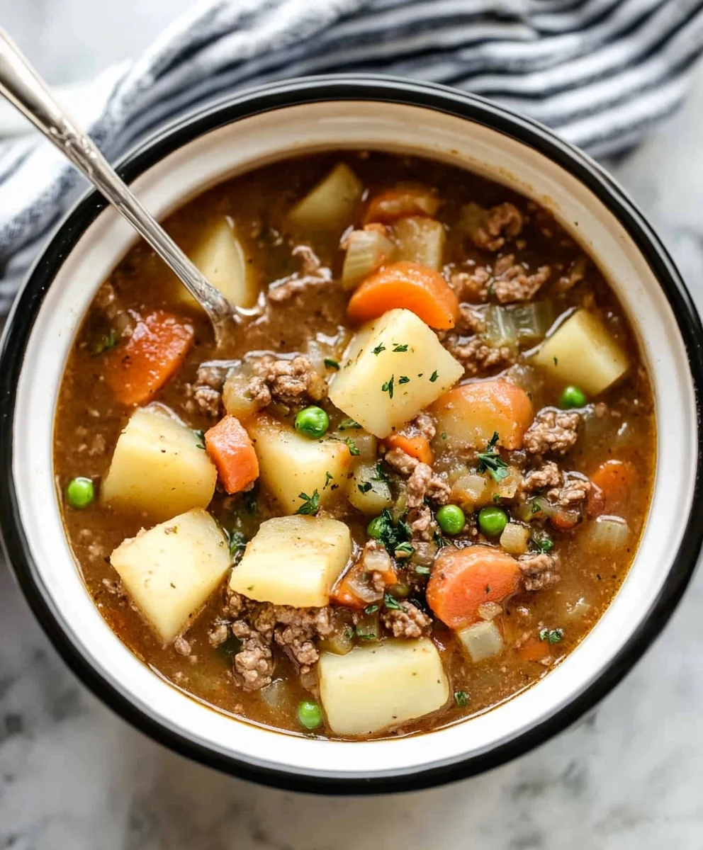 Slow Cooker Hamburger Stew