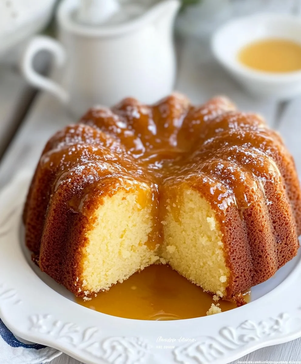 Kentucky Butter Cake with Rum Sauce
