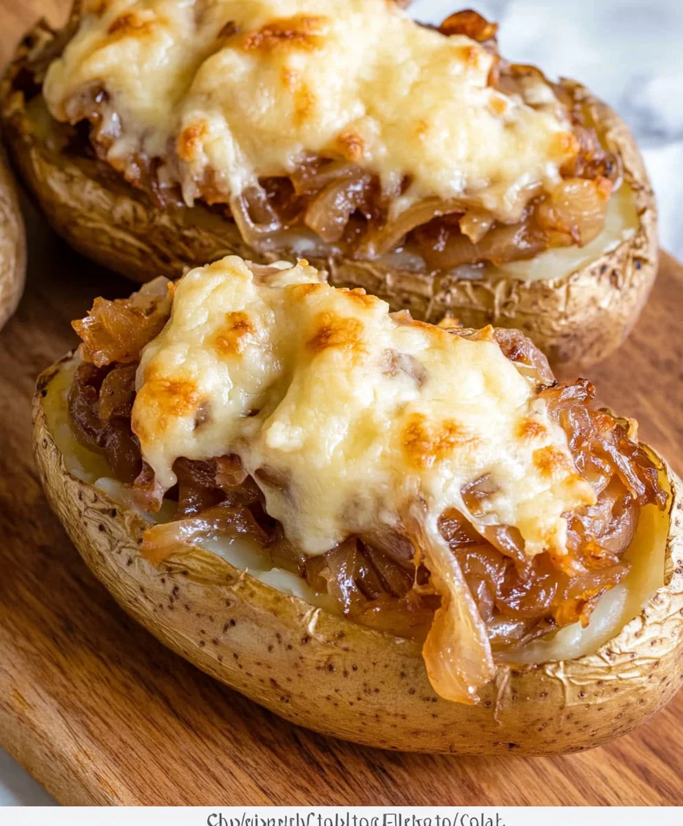 French Onion Stuffed Potatoes