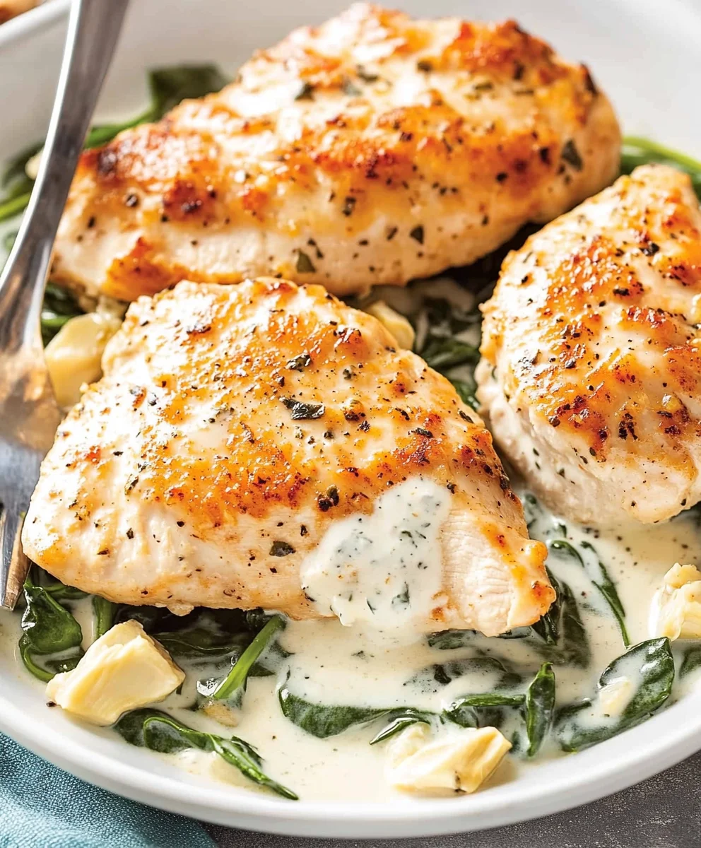 Creamy Spinach Artichoke Chicken