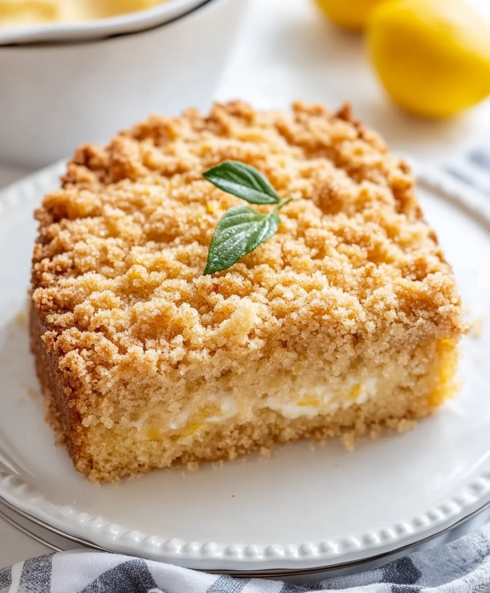 Lemon Crumble Breakfast Cake