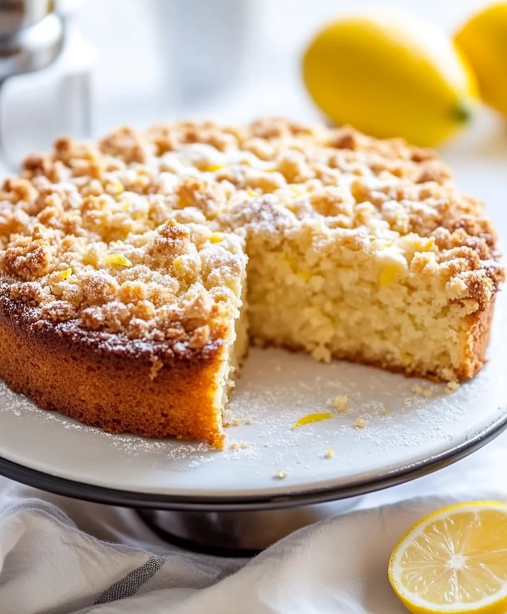 Lemon Crumble Breakfast Cake