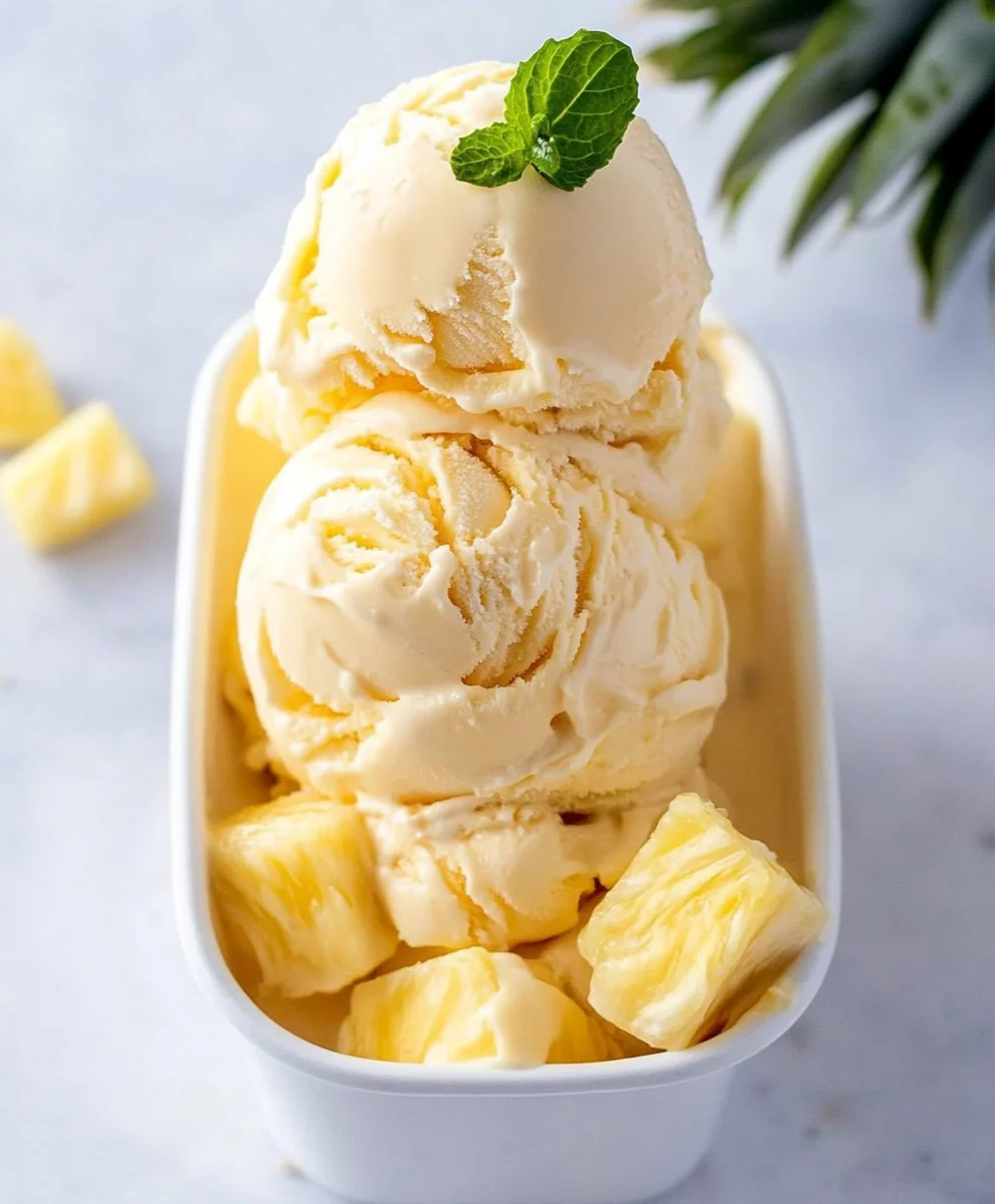 Pineapple Ice Cream