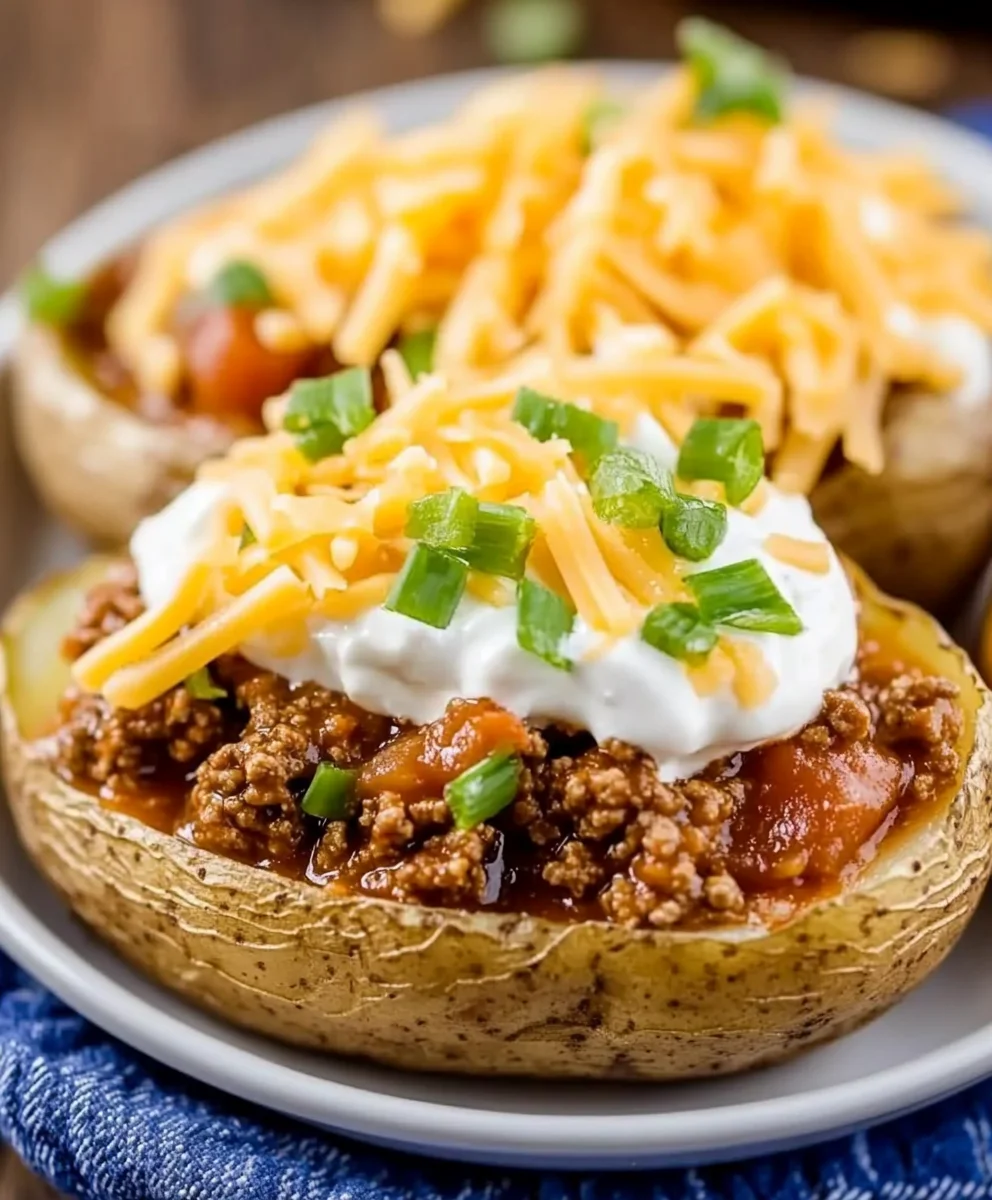 Taco Stuffed Baked Potatoes