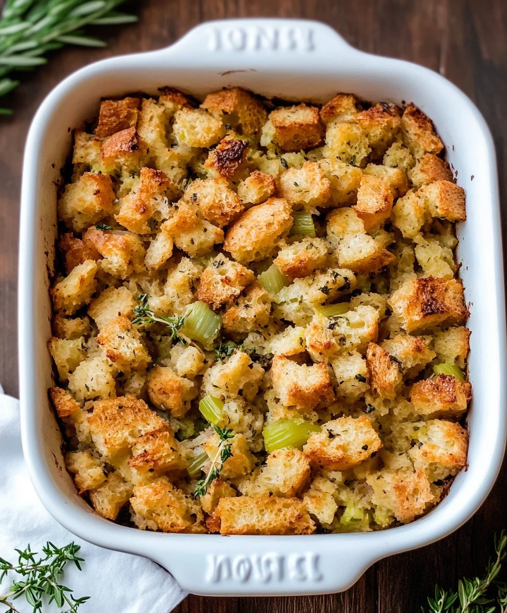 Our Favorite Buttery Herb Stuffing.