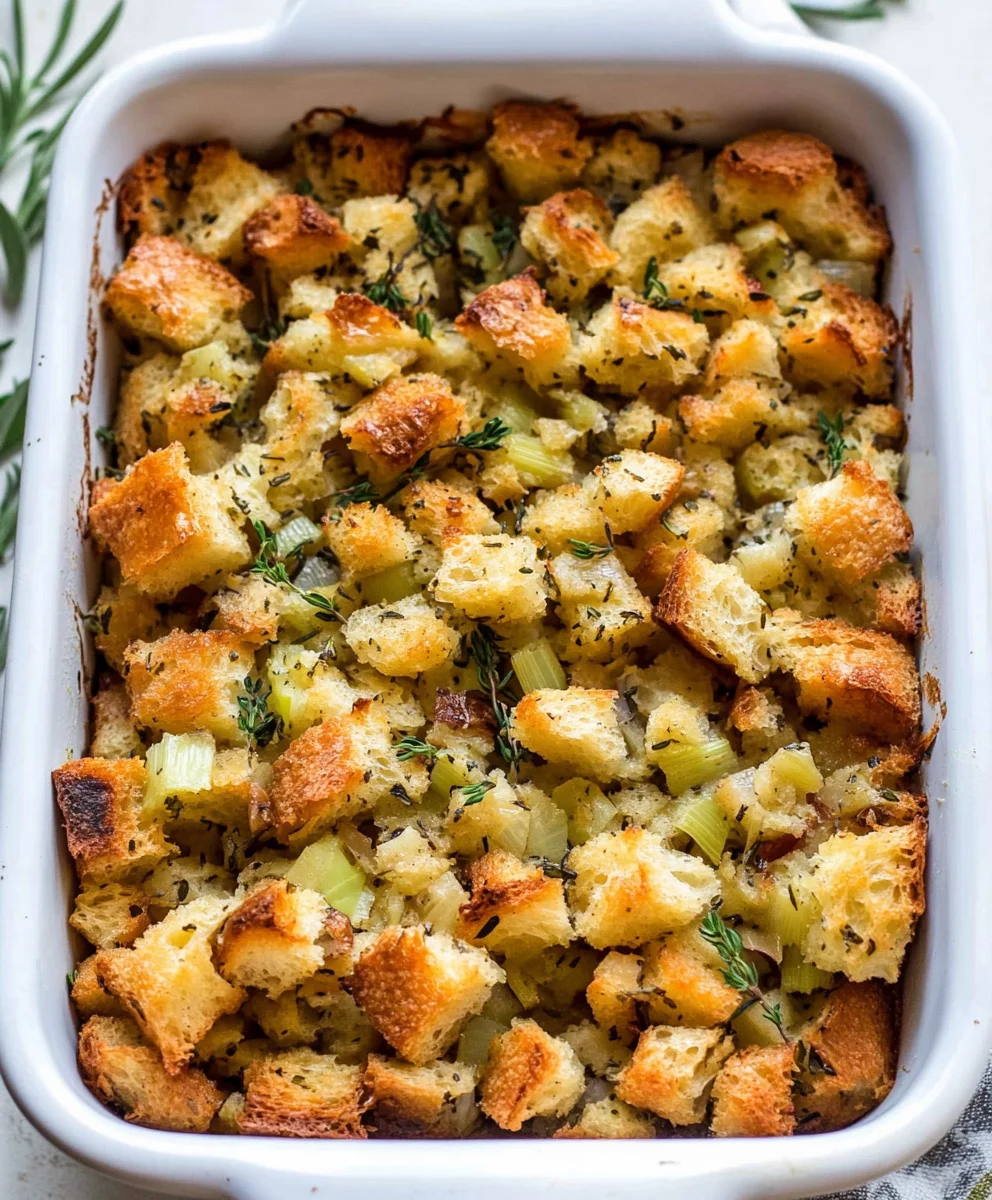 Our Favorite Buttery Herb Stuffing.