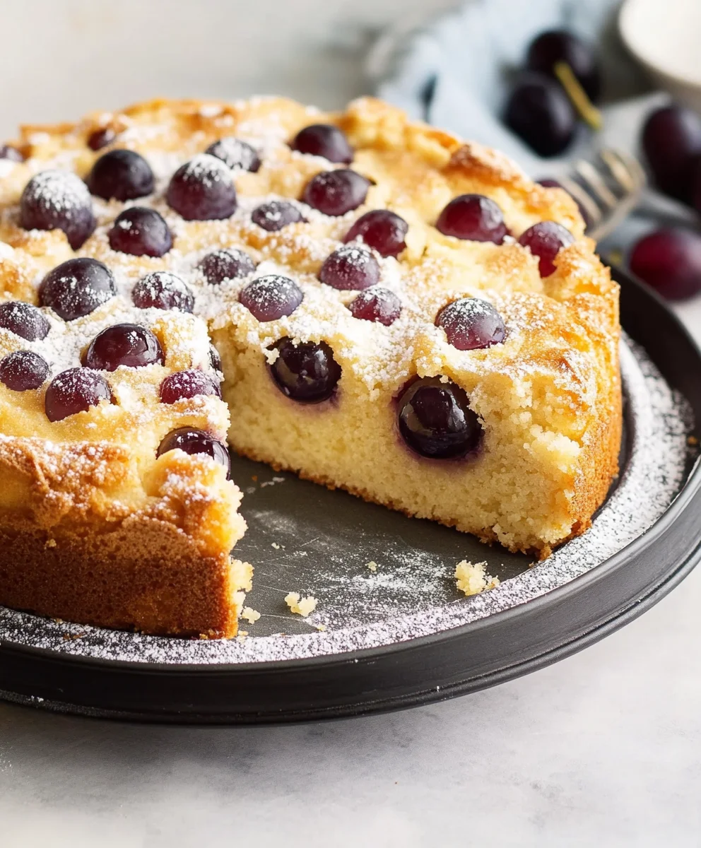 Torta Bertolina (Italian Grape Cake)
