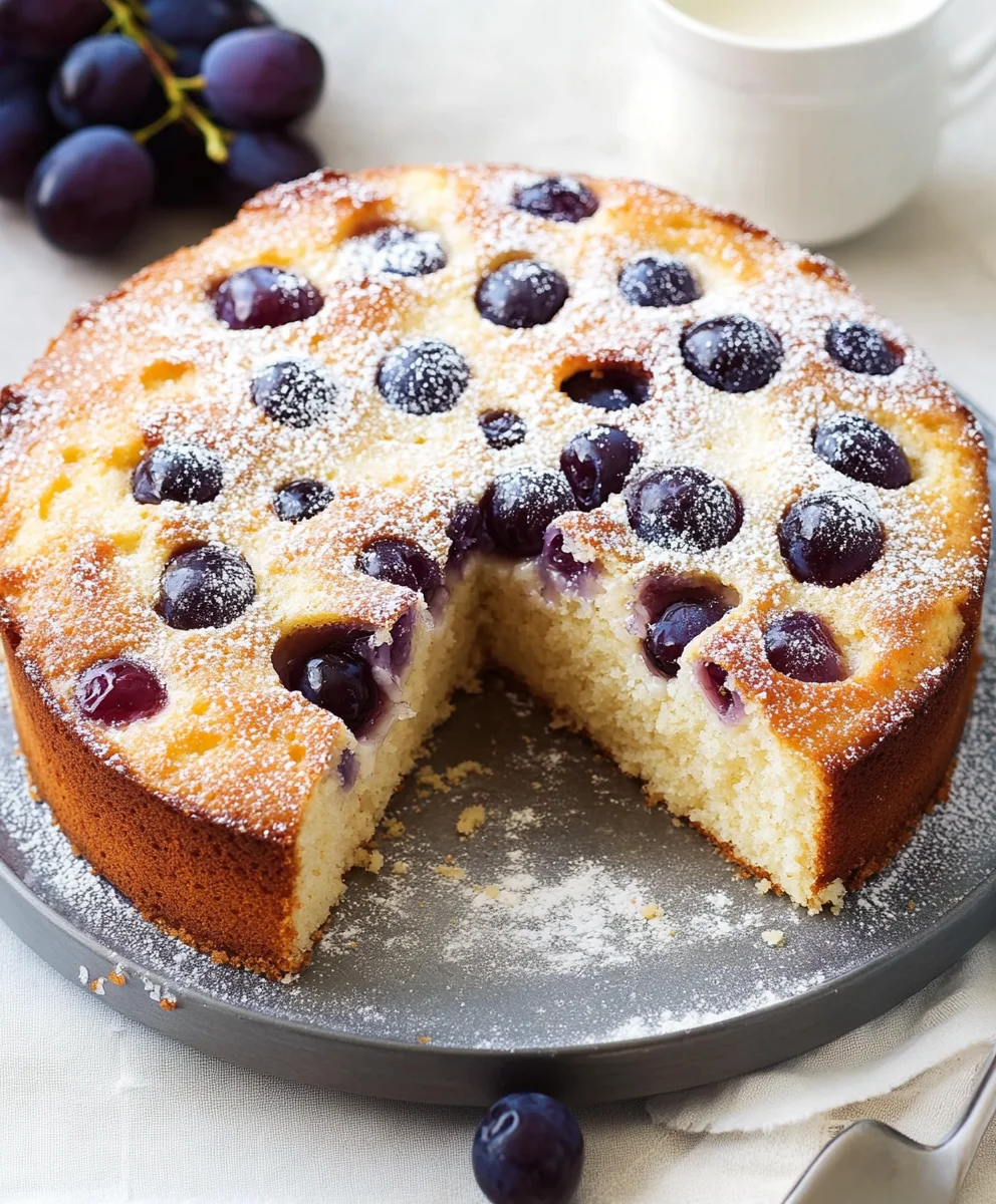 Torta Bertolina (Italian Grape Cake)