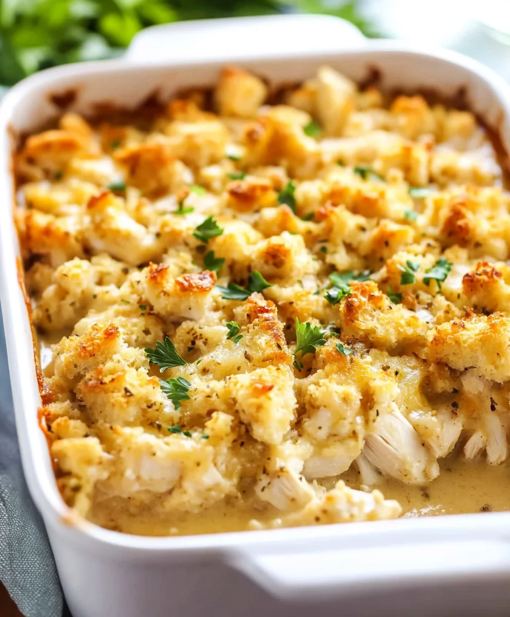 Chicken and Stuffing Casserole