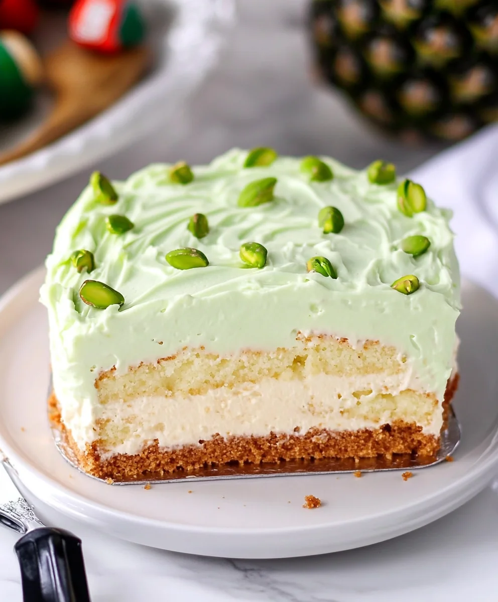 Pistachio Pineapple Cake