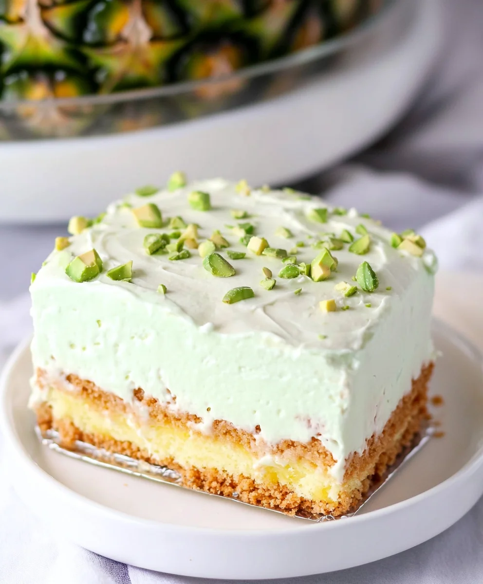 Pistachio Pineapple Cake