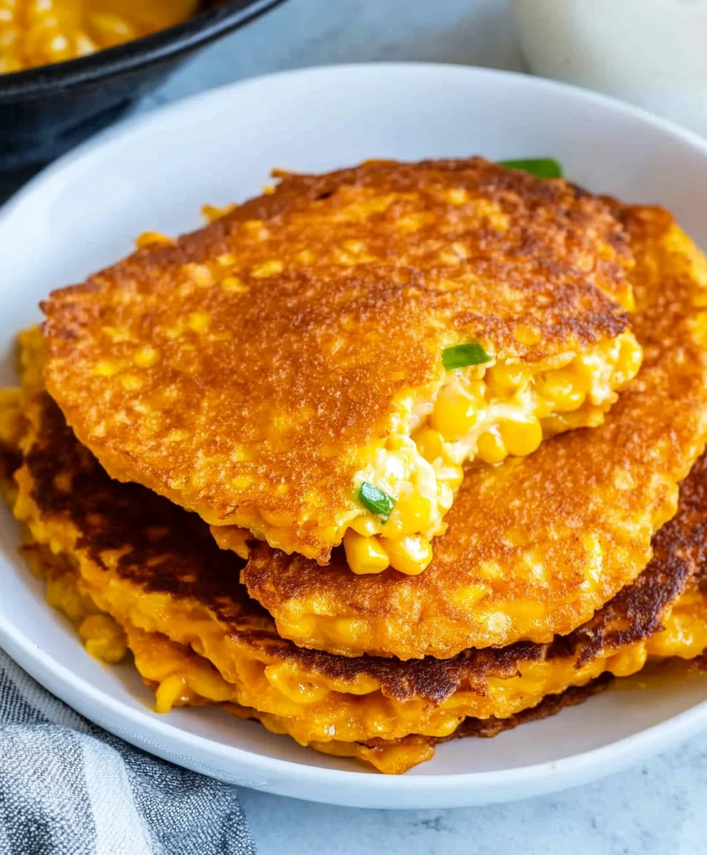 Cheesy Corn Fritters