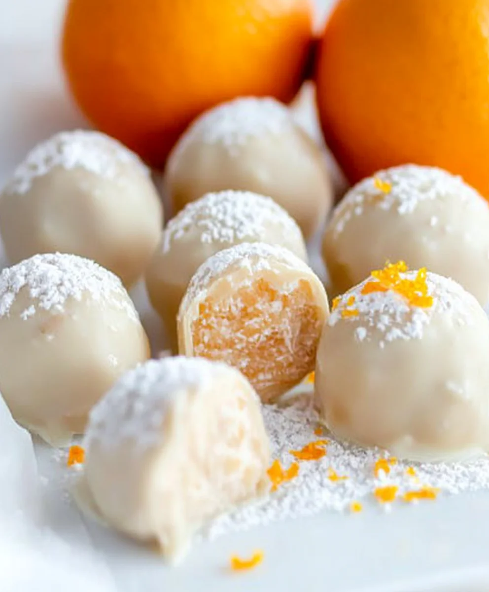 Orange Creamsicle Truffles
