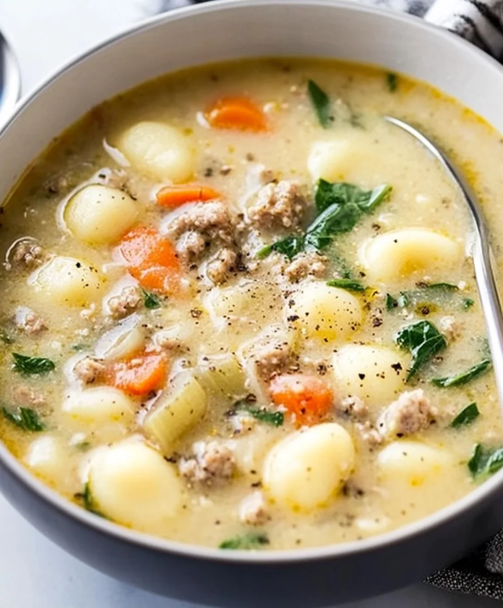 Sausage Gnocchi Soup