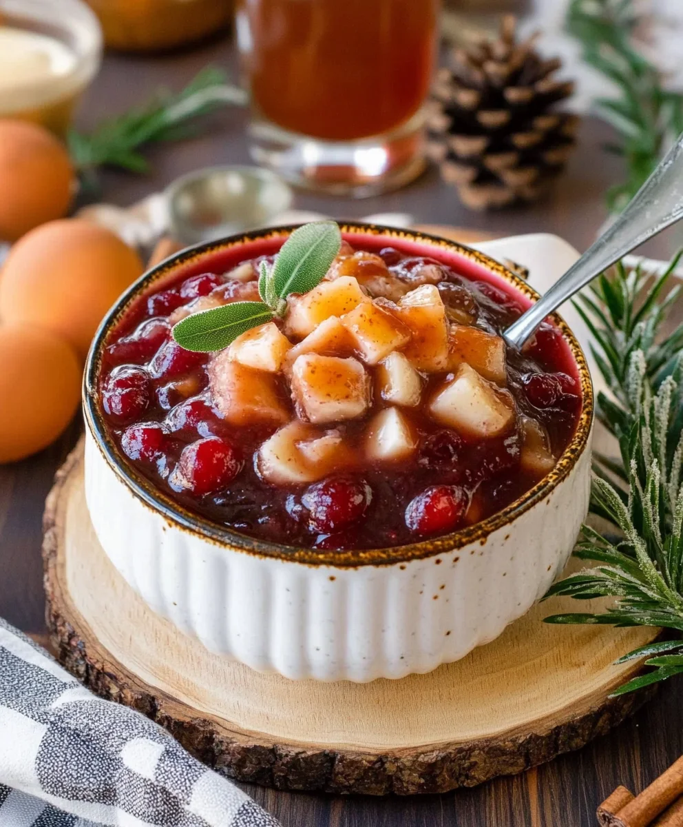 Boozy Spiced Cranberry Sauce