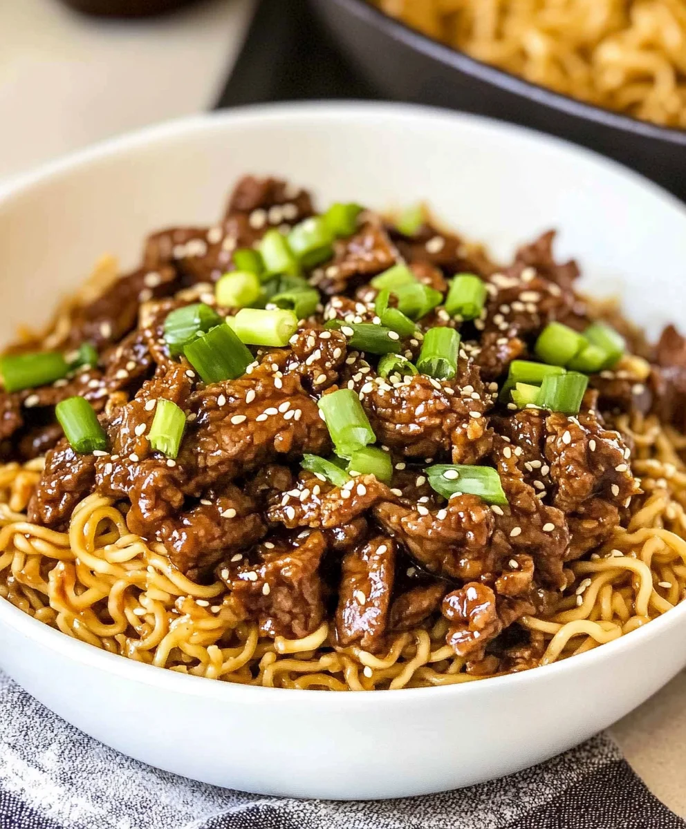 Mongolian Beef Noodles