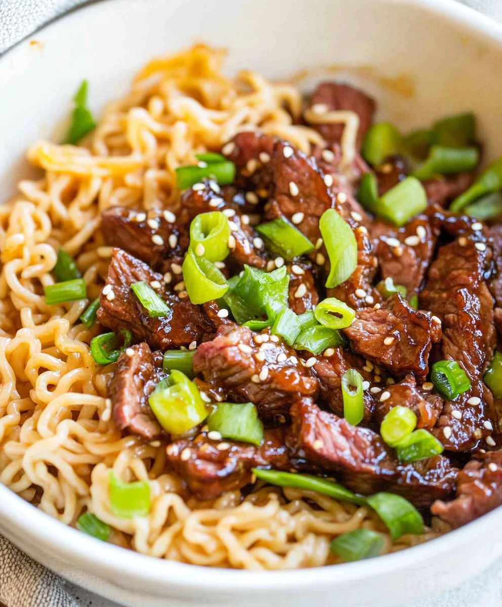 Mongolian Beef Noodles