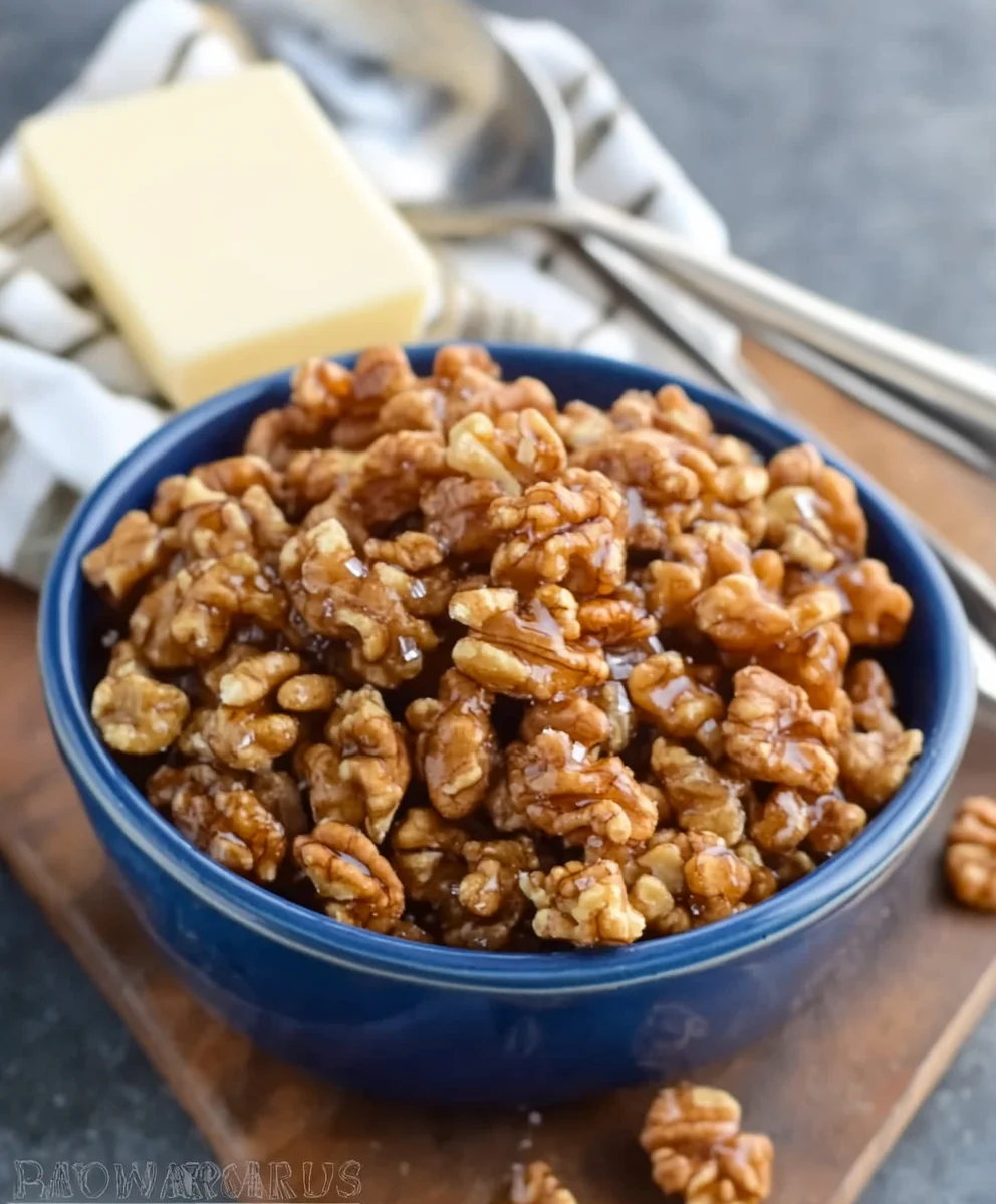 5 Minute Candied Walnuts