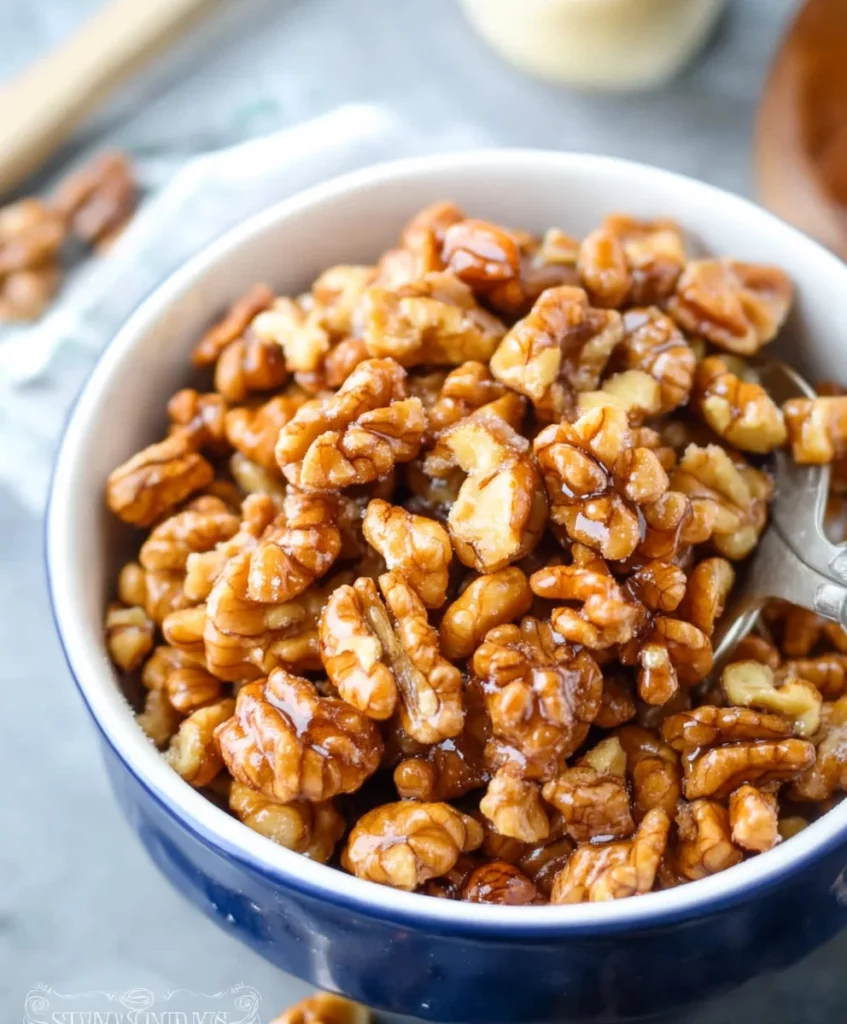 5 Minute Candied Walnuts