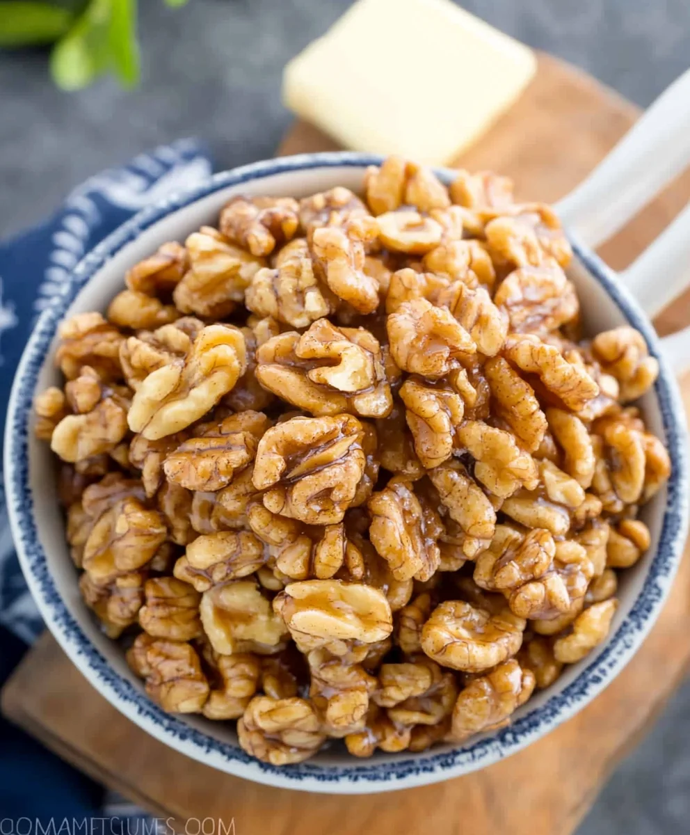 5 Minute Candied Walnuts