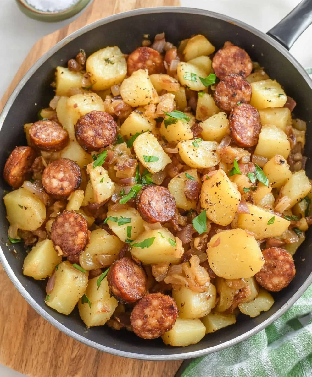 Southern Fried Potatoes and Sausage