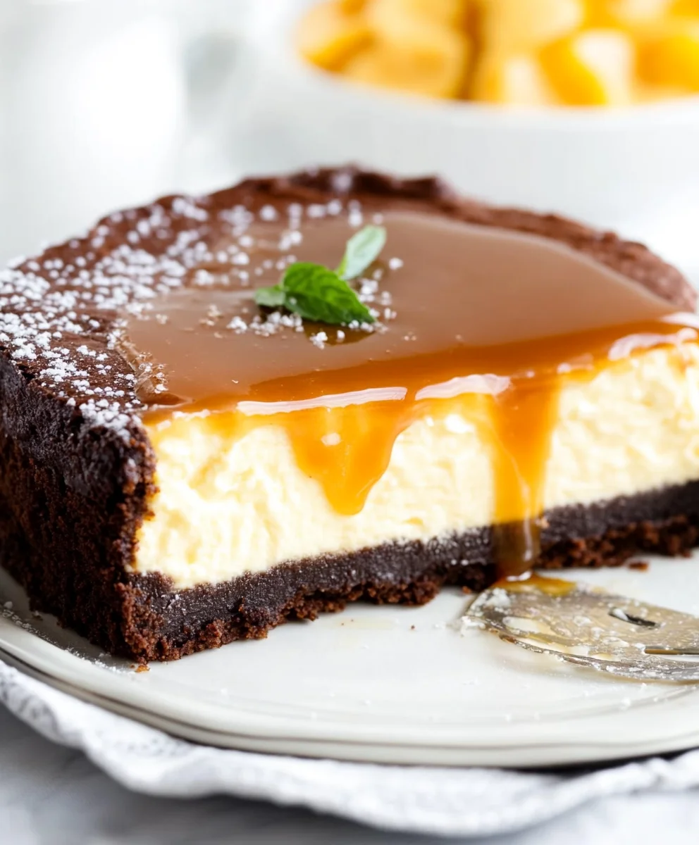 Caramel Brownie Cheesecake