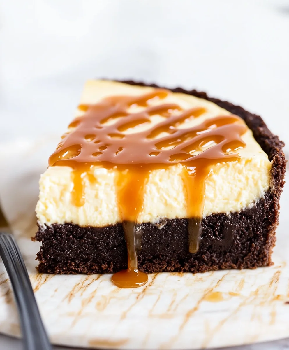 Caramel Brownie Cheesecake