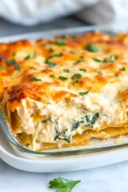 The Best Easy Chicken Alfredo Lasagna