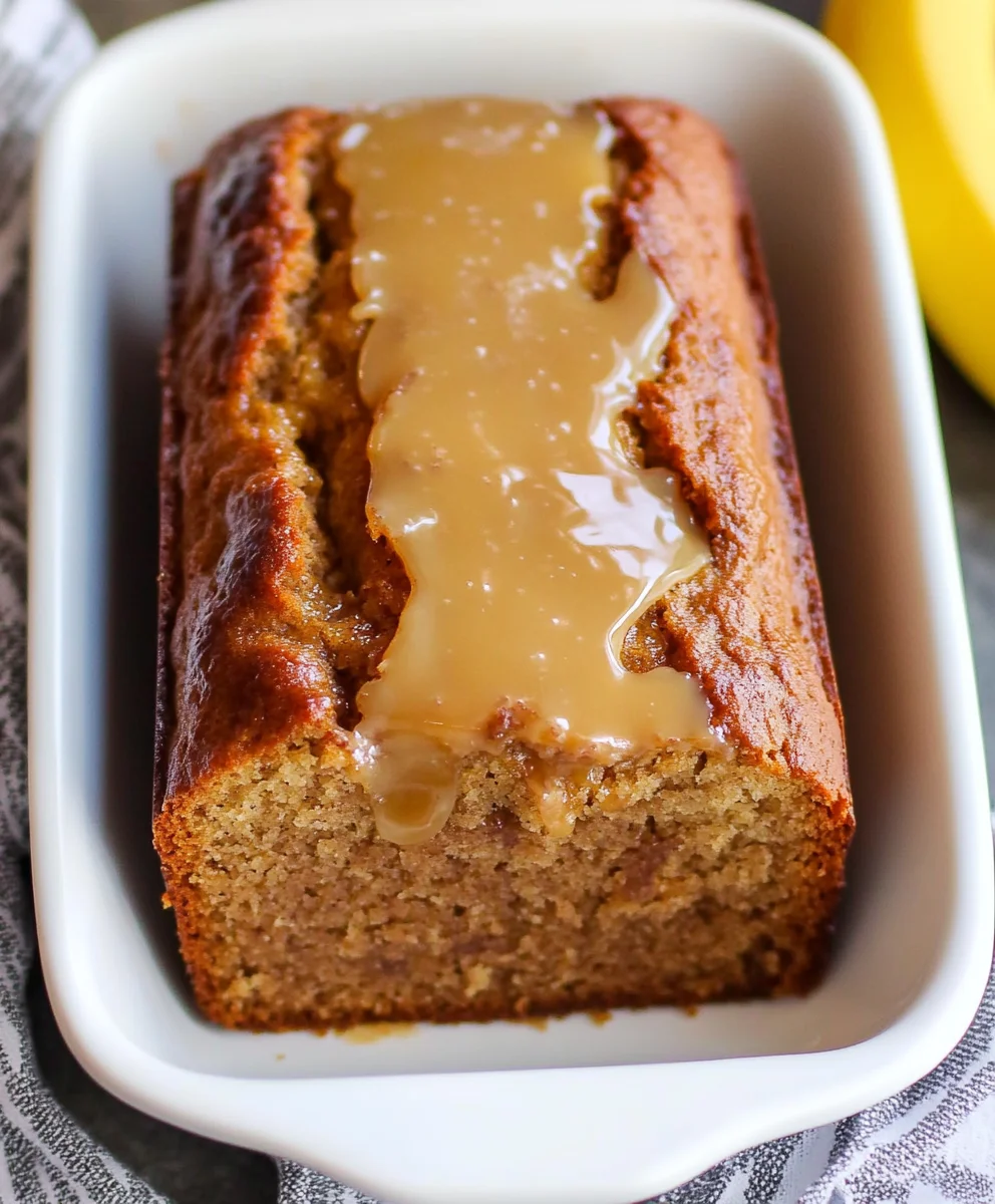 Salted Caramel Banana Bread