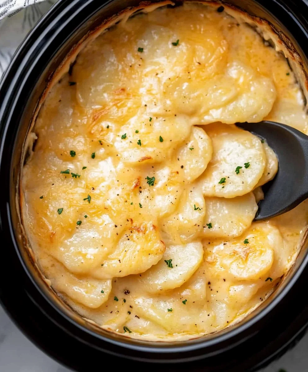 Slow Cooker Scalloped Potatoes Recipe