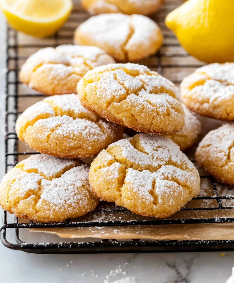 Very Lemon Crinkle Cookies