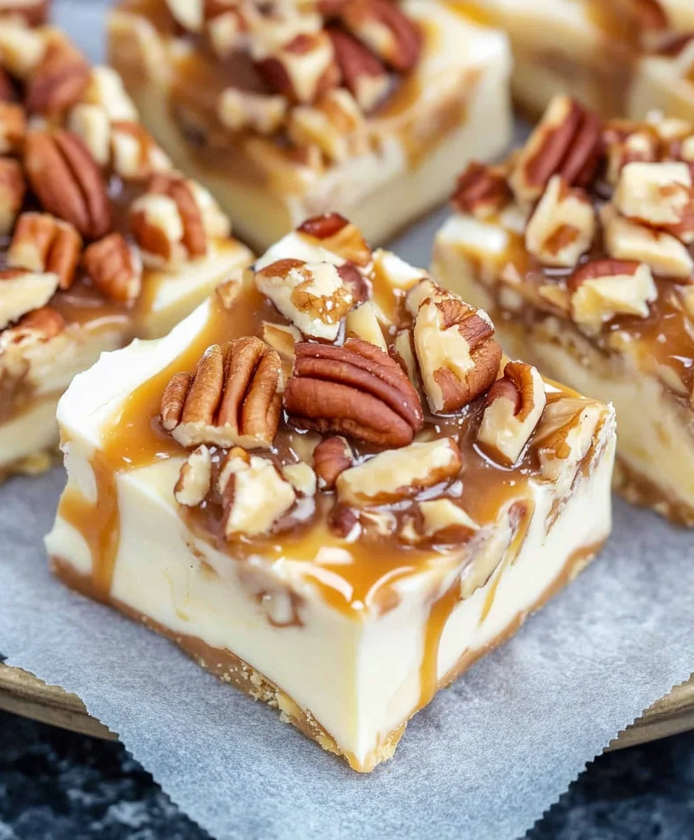 The Finest White Chocolate Caramel Pecan Fudge