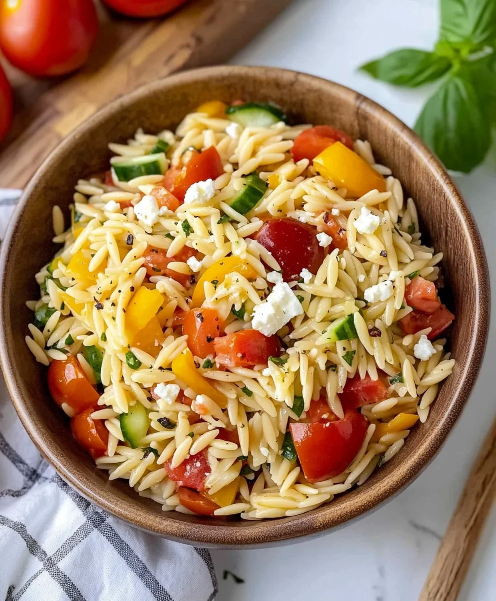Rainbow Orzo Salad
