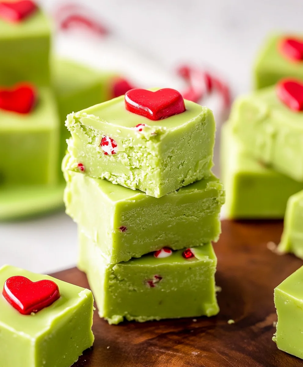 Easy 6-Ingredient Grinch Fudge Recipe