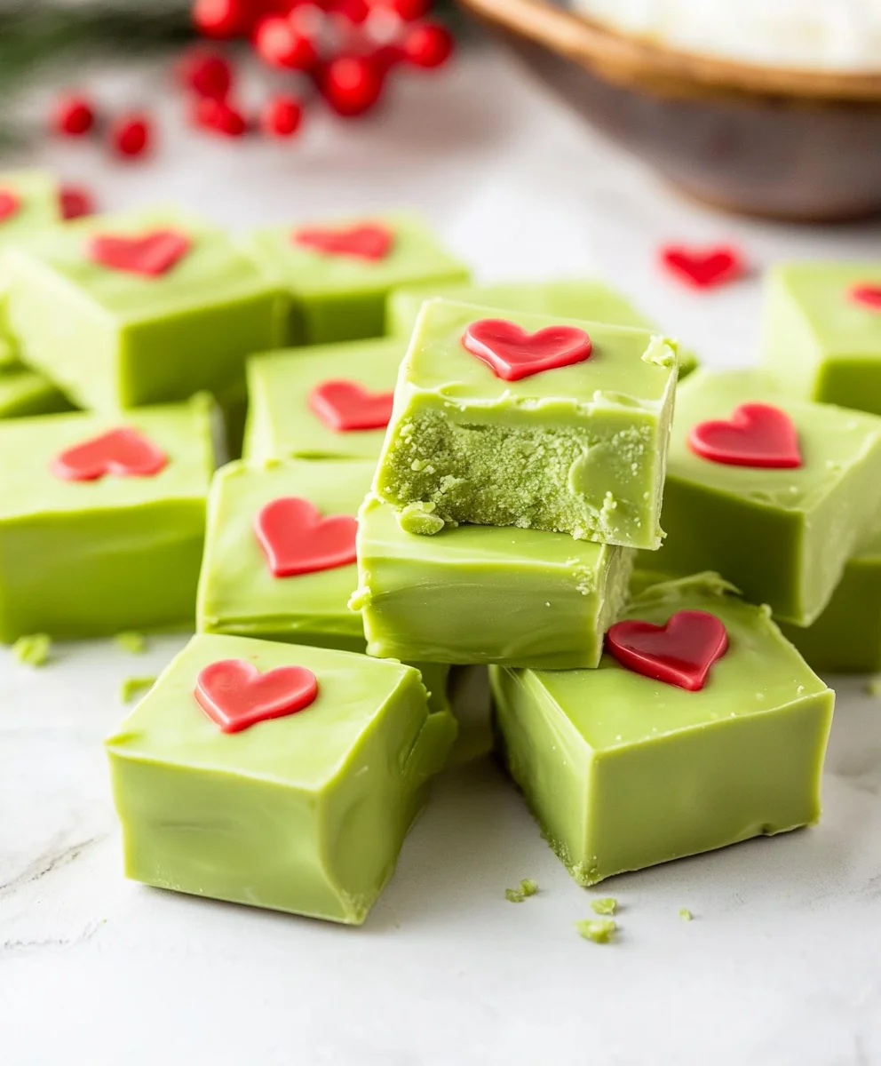Easy 6-Ingredient Grinch Fudge Recipe