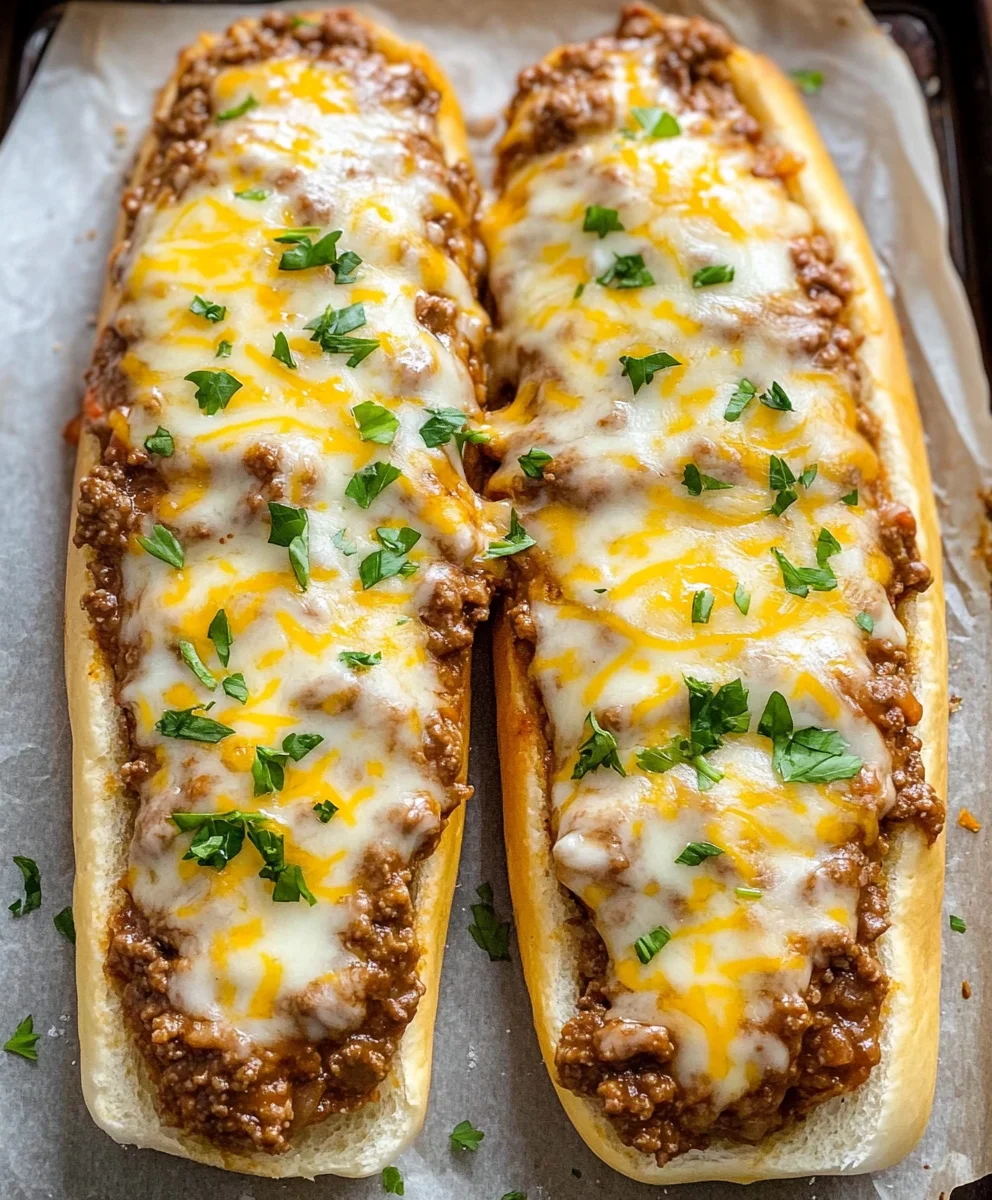 Garlic Bread Sloppy Joes