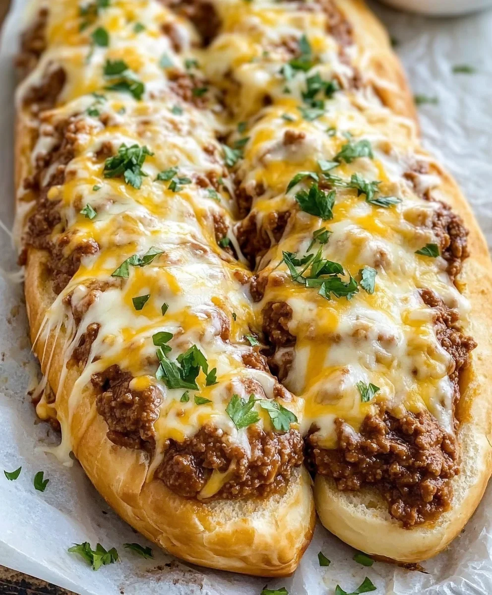Garlic Bread Sloppy Joes