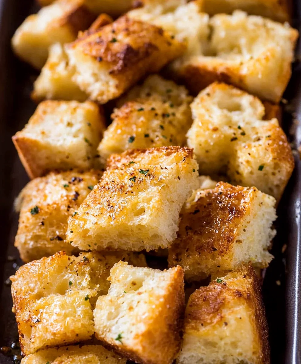 Garlic Parmesan Croutons
