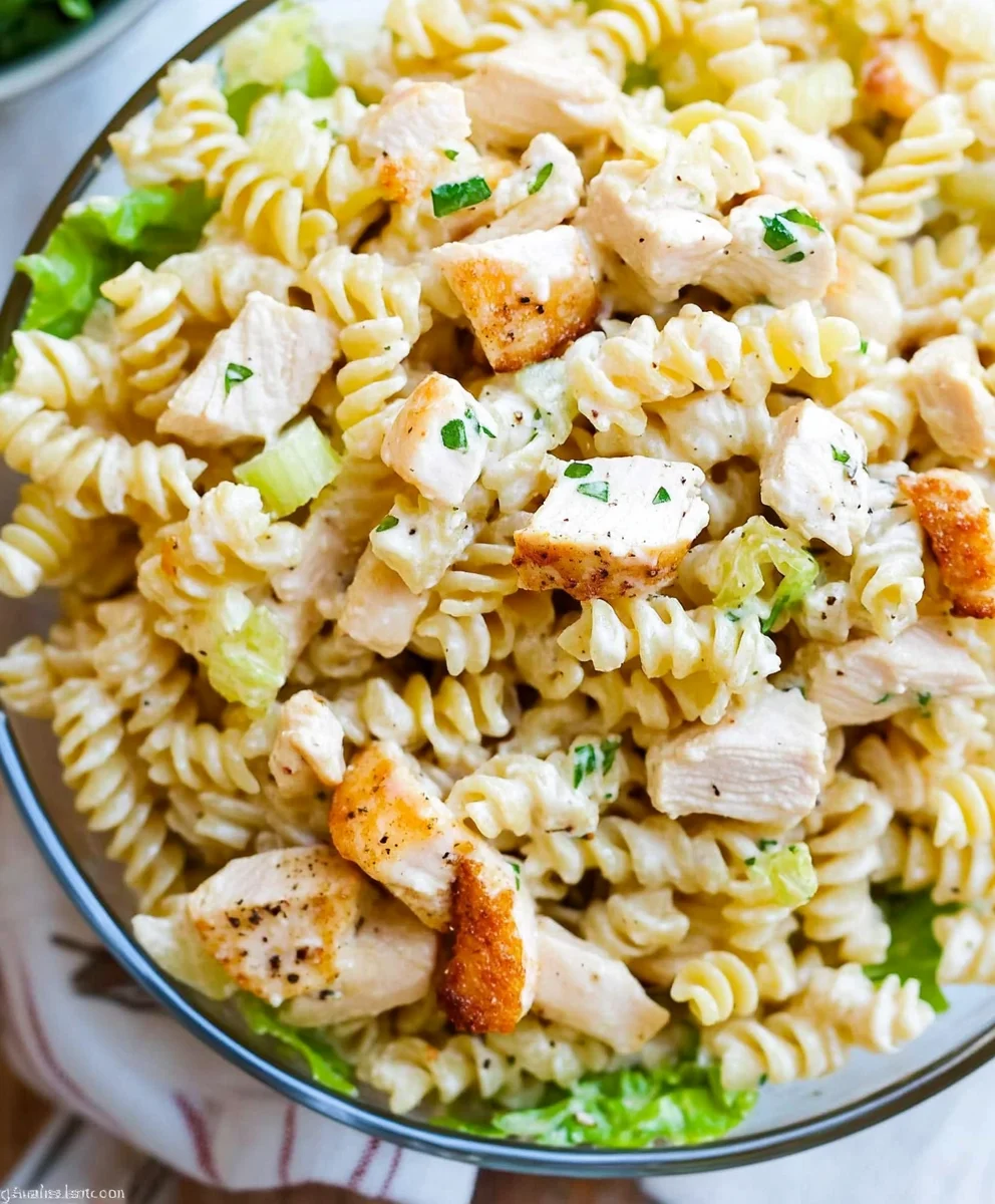 Chicken Caesar Pasta Salad