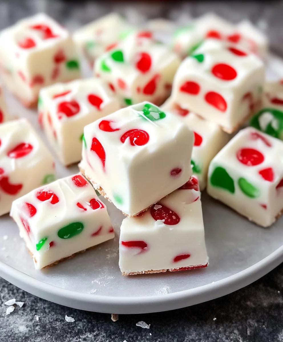 Easy Christmas Gumdrop Nougat Candy