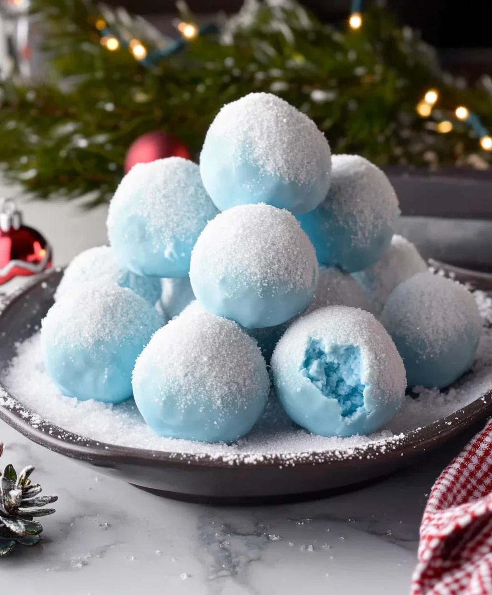 Blue Christmas Truffles