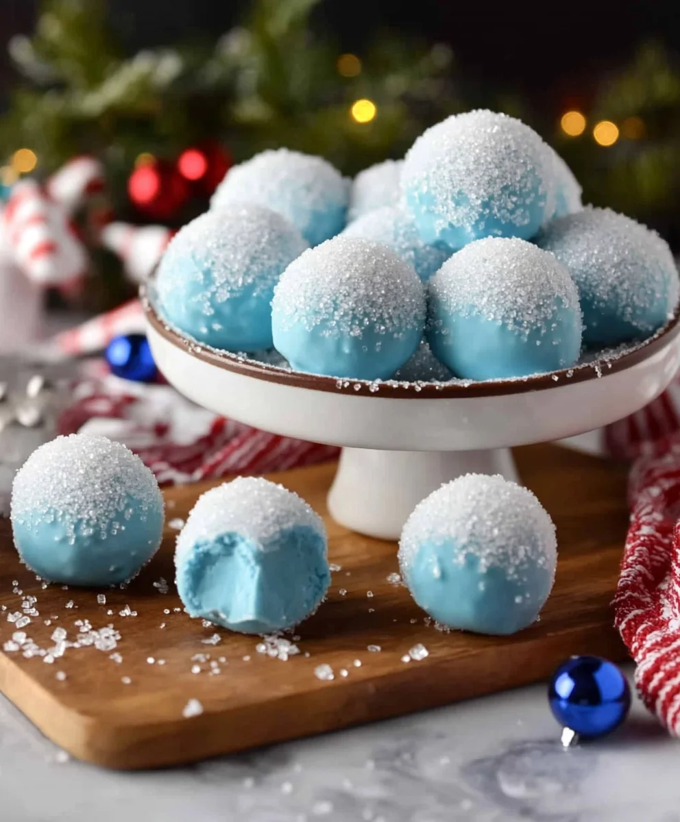 Blue Christmas Truffles