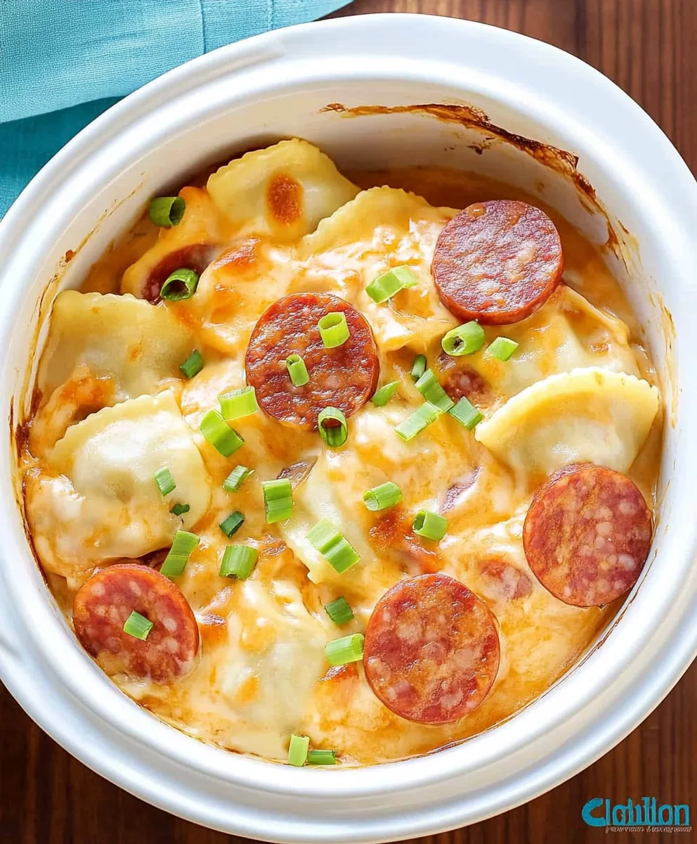 Crock Pot Pierogi and Kielbasa Casserole