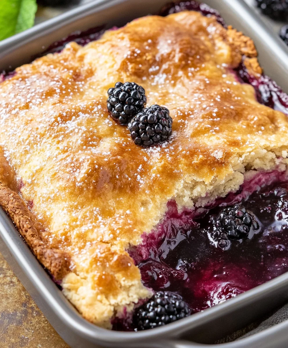 Classic Blackberry Cobbler