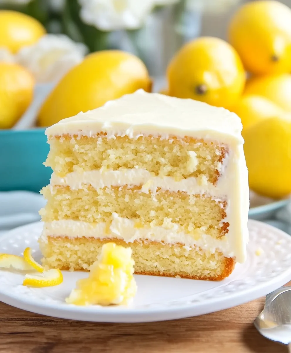 Lemon Velvet Cake w/ Lemon Cream Cheese Frosting
