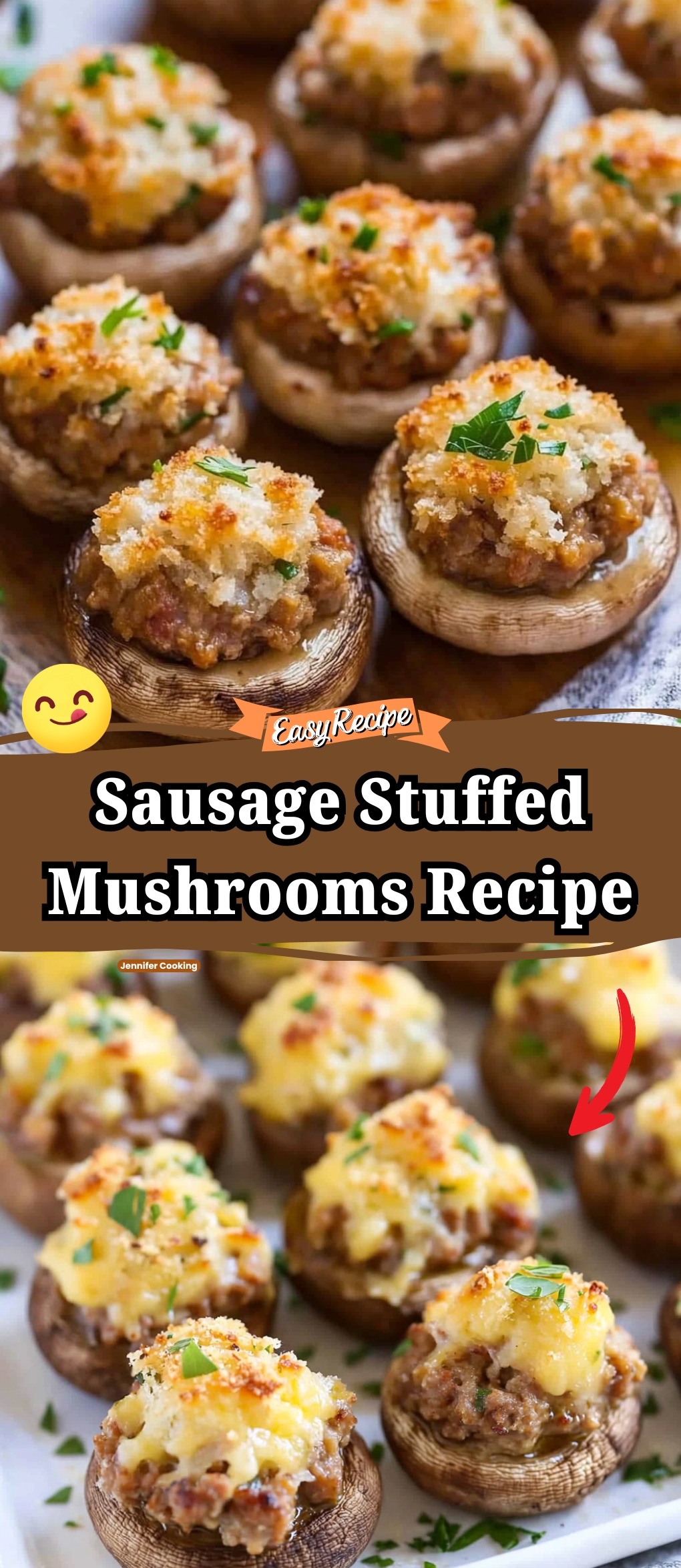 Sausage Stuffed Mushrooms Recipe