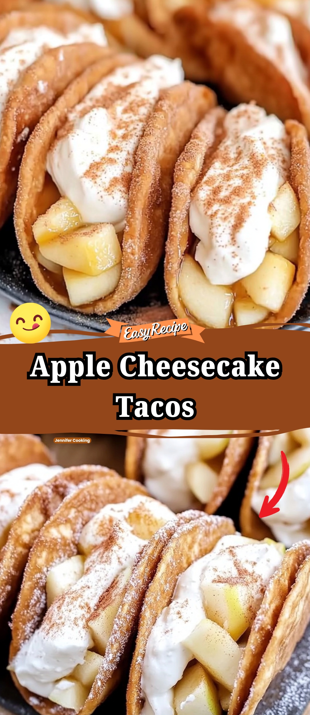 Apple Cheesecake Tacos