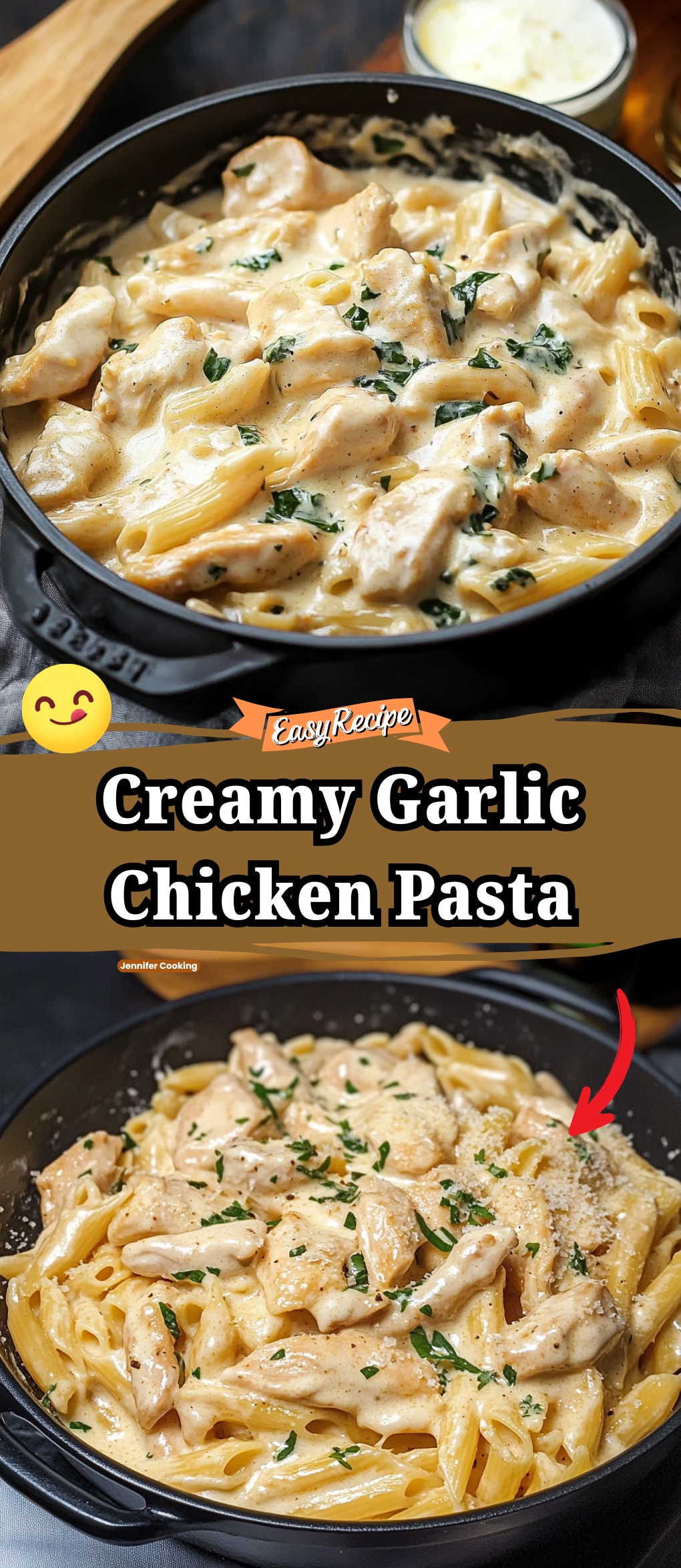 Creamy Garlic Chicken Pasta